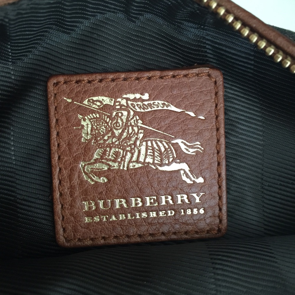 Burberry Beige Check Mini Shoulder Bag with Pink Accent - Picture 4 of 4